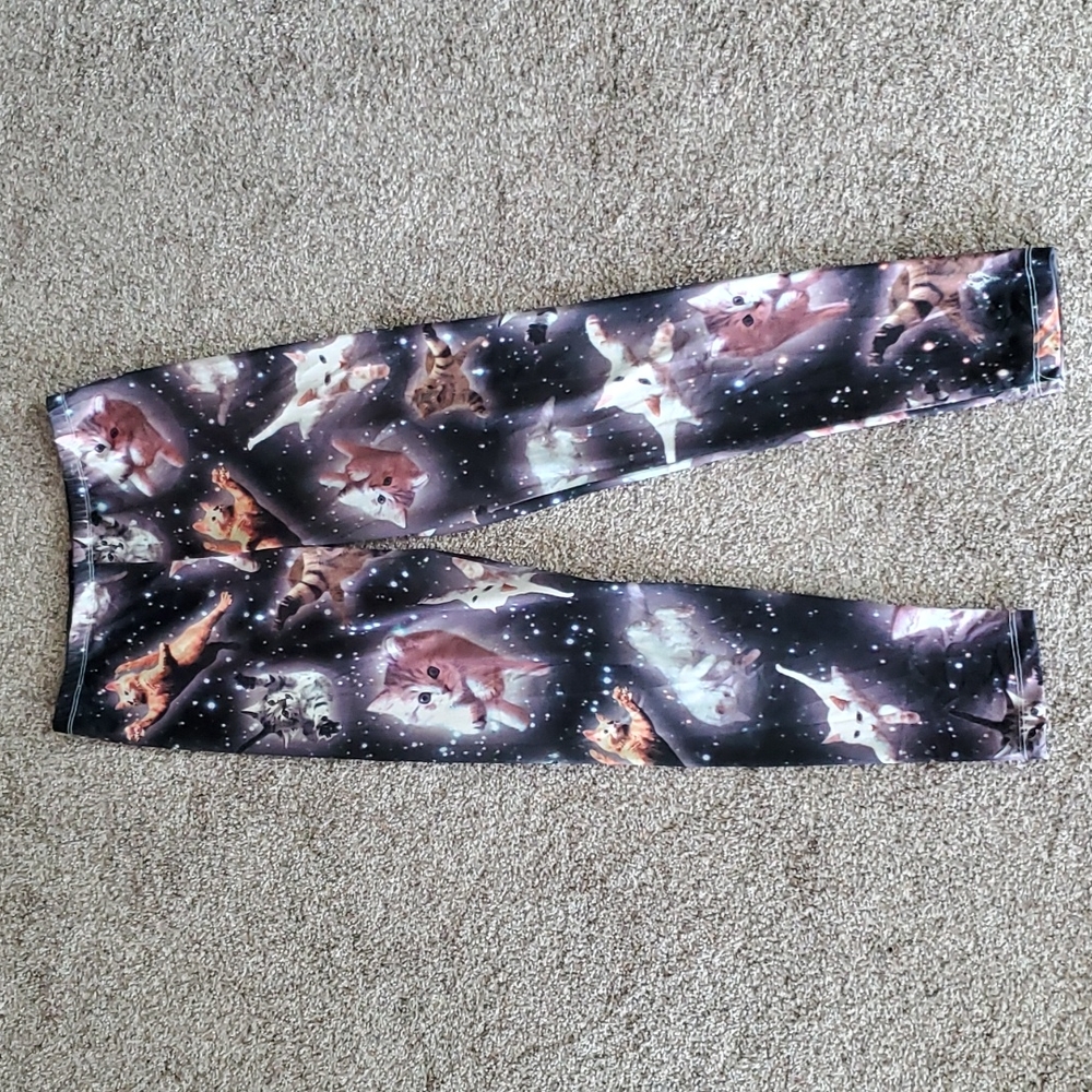 Freeze Kitty Cat Leggings Medium